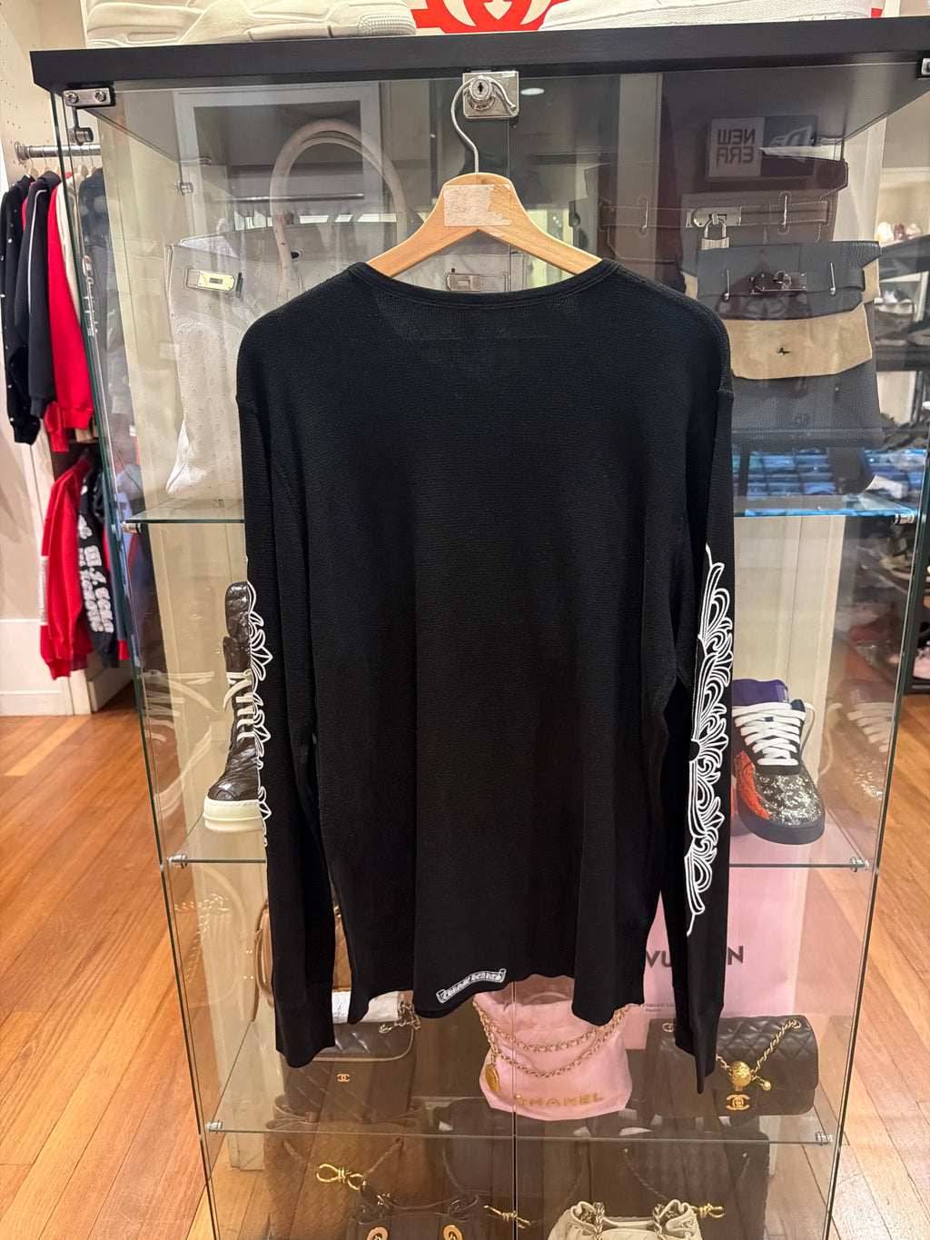 Chrome Hearts Floral Sleeve Waffle Thermal LS