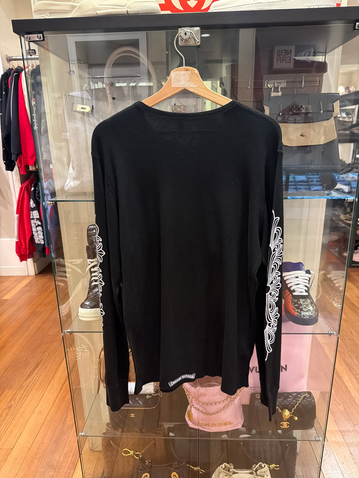 Chrome Hearts Floral Sleeve Waffle Thermal LS