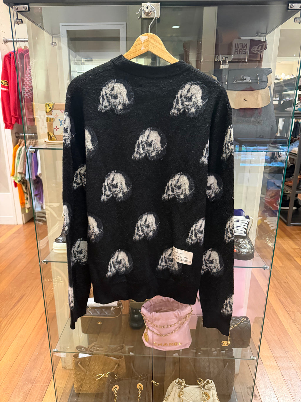 Amiri x Wes Lang Repeat Skull Wool Sweater