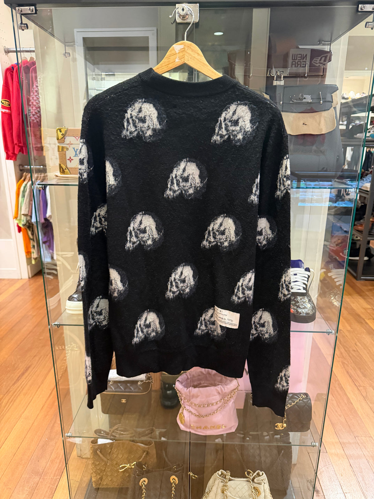 Amiri x Wes Lang Repeat Skull Wool Sweater