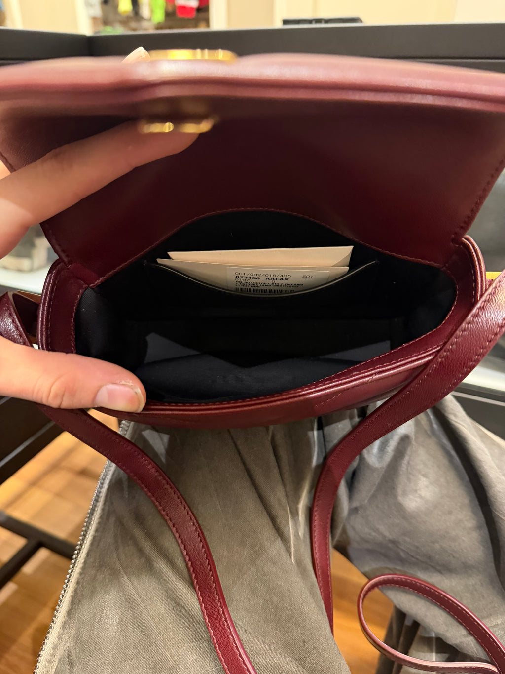 Saint Laurent LouLou Toy Crossbody - Rogue Cabernet