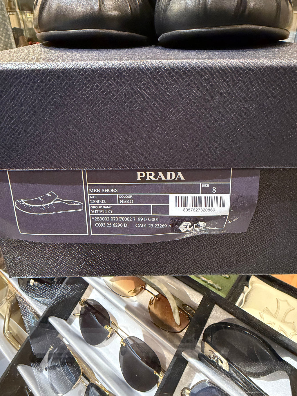 Prada Leather Mules - Black