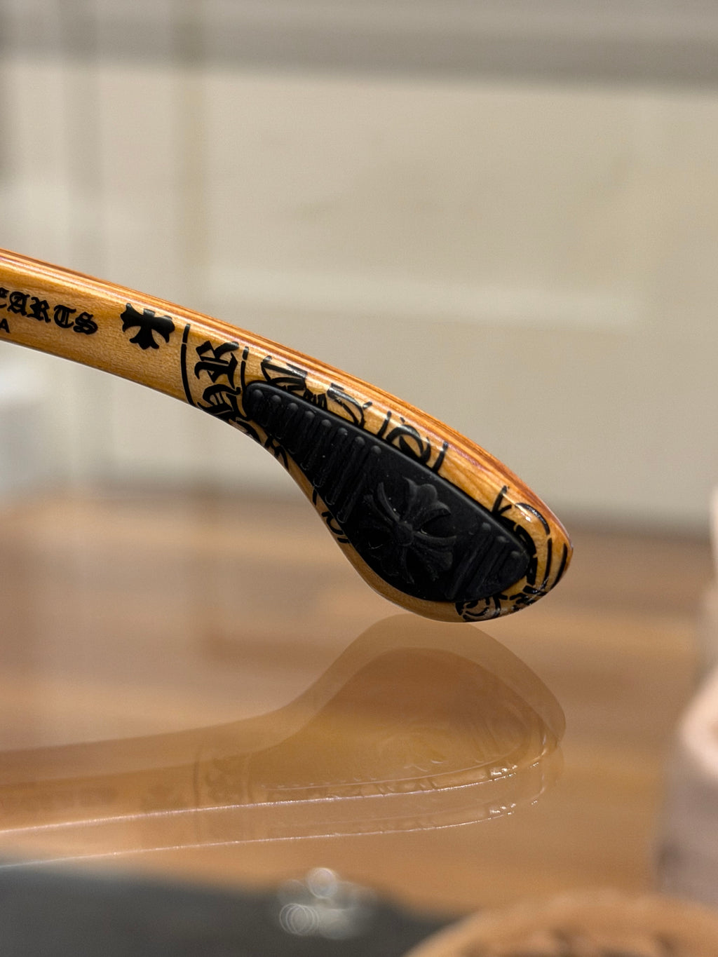 Chrome Hearts Lilith Glasses - Wooden/Silver