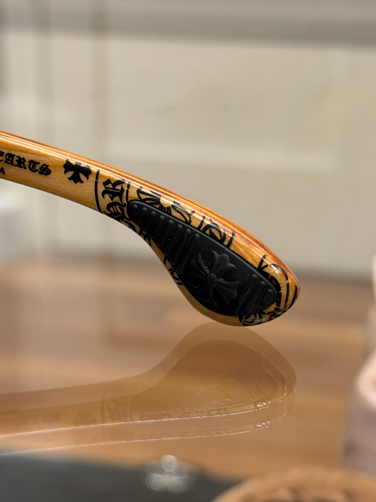 Chrome Hearts Lilith Glasses - Wooden/Silver