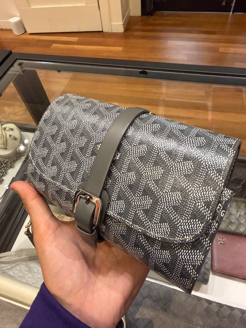 Goyard Montre De Voyage Grey Double Watch Case