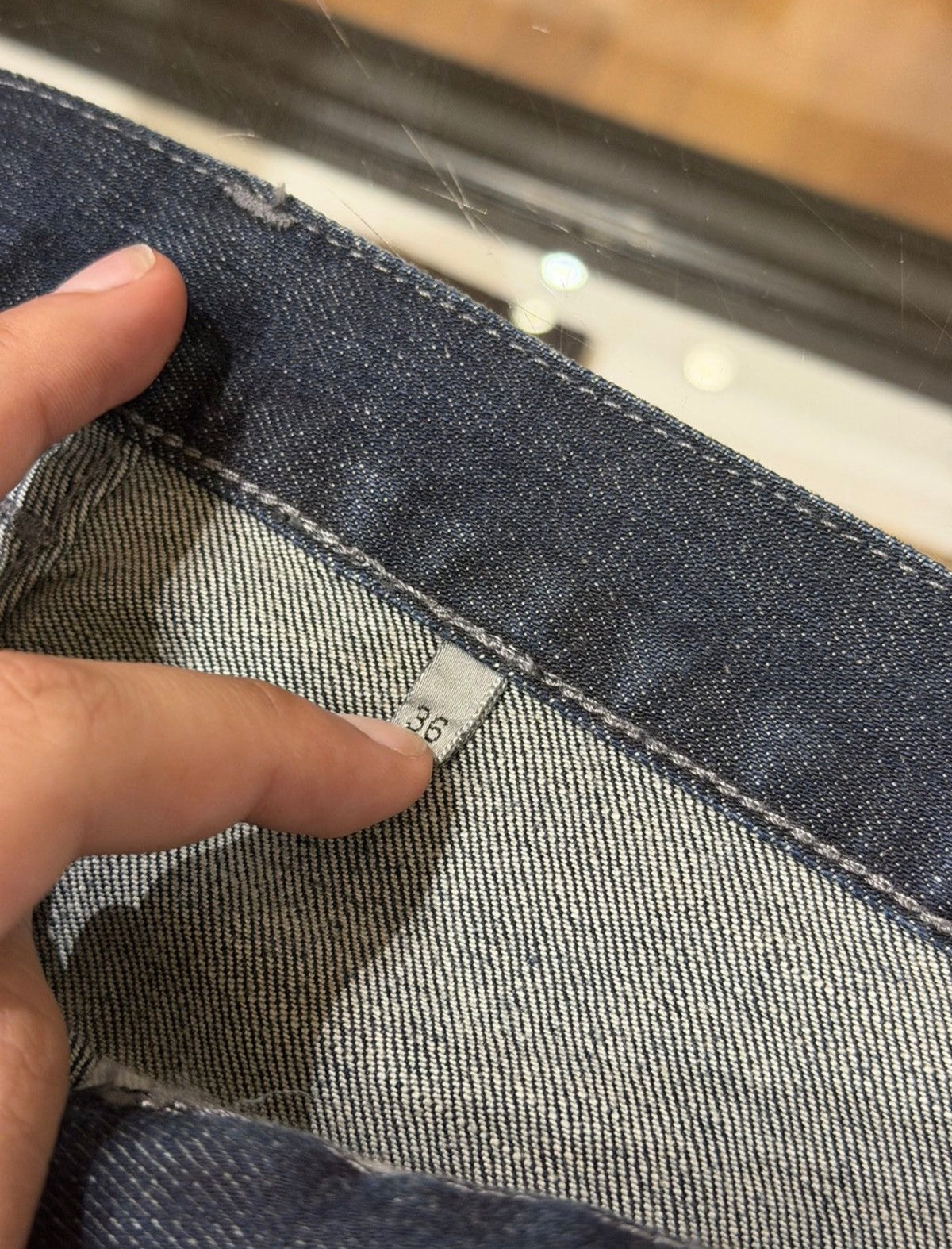 Dior Homme SS14 ‘Dark Side JAKE’ Oiled Coating Denim Jeans