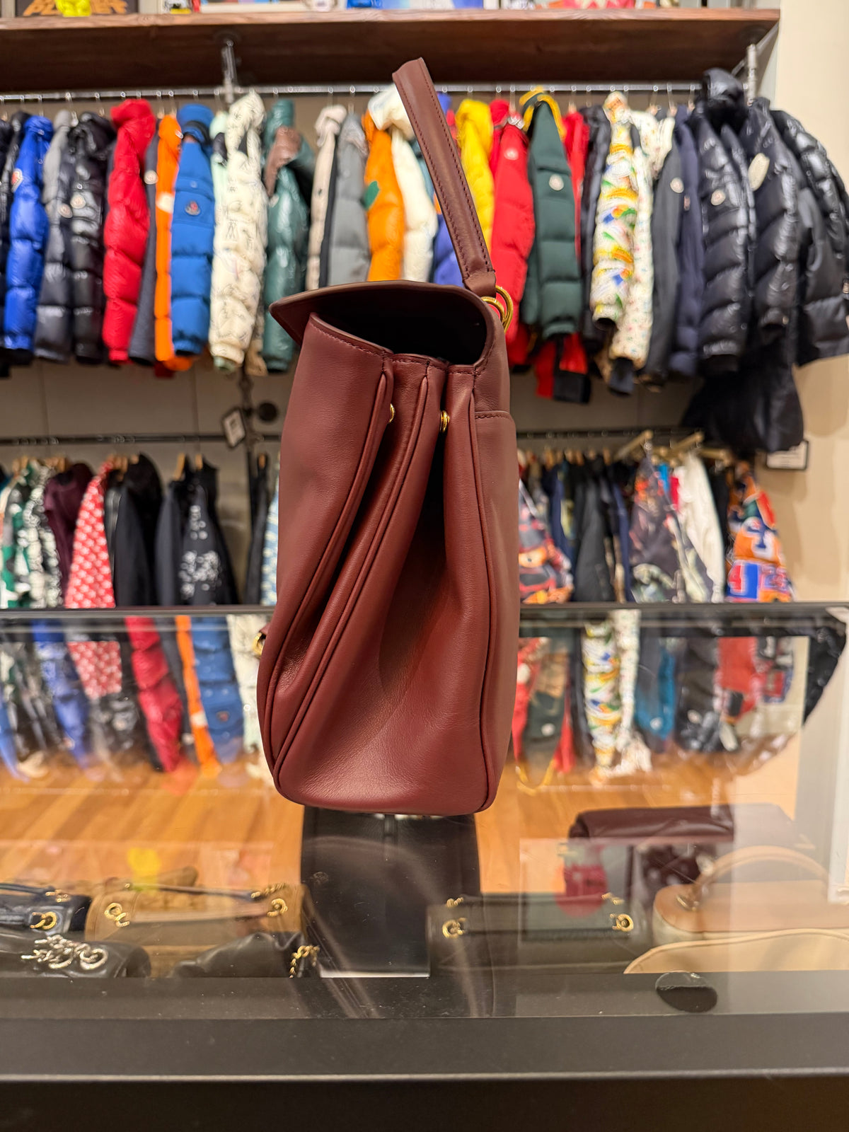 Balenciaga Rodeo Handbag - Burgundy