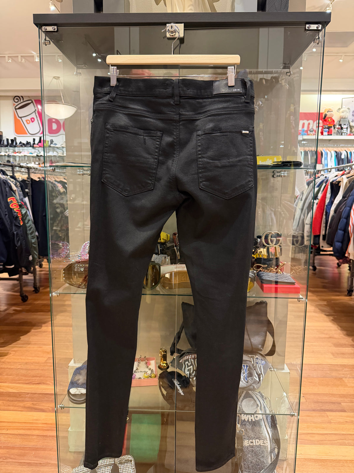 Amiri Thrashers Distressed Skinny Jeans - Black