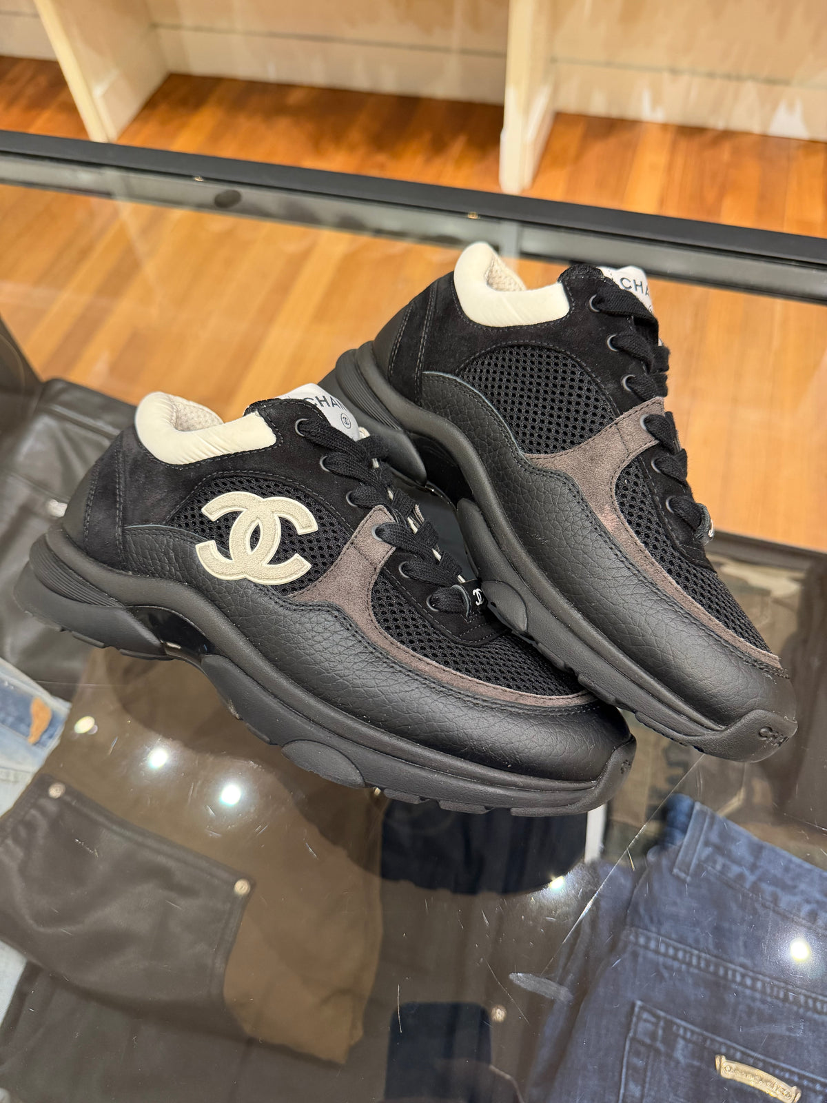 Chanel CC Trainer - Black / White