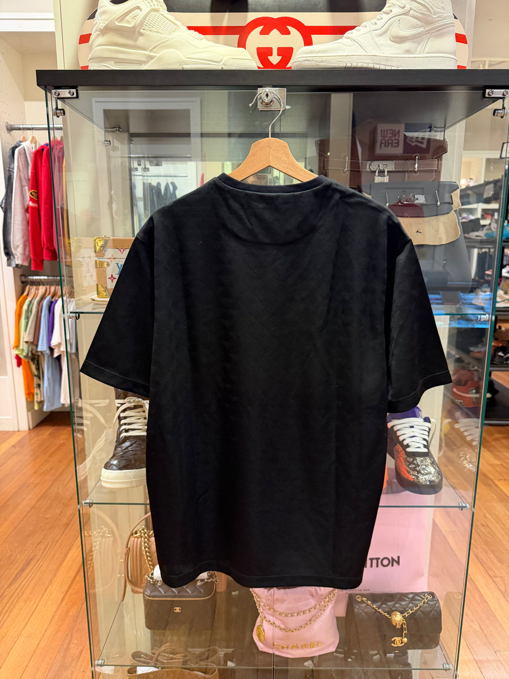 Prada Technical Fabric Tonal Jaquard Jersey- Black