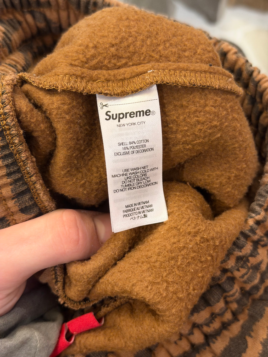 Supreme Zebra Shorts - Brown