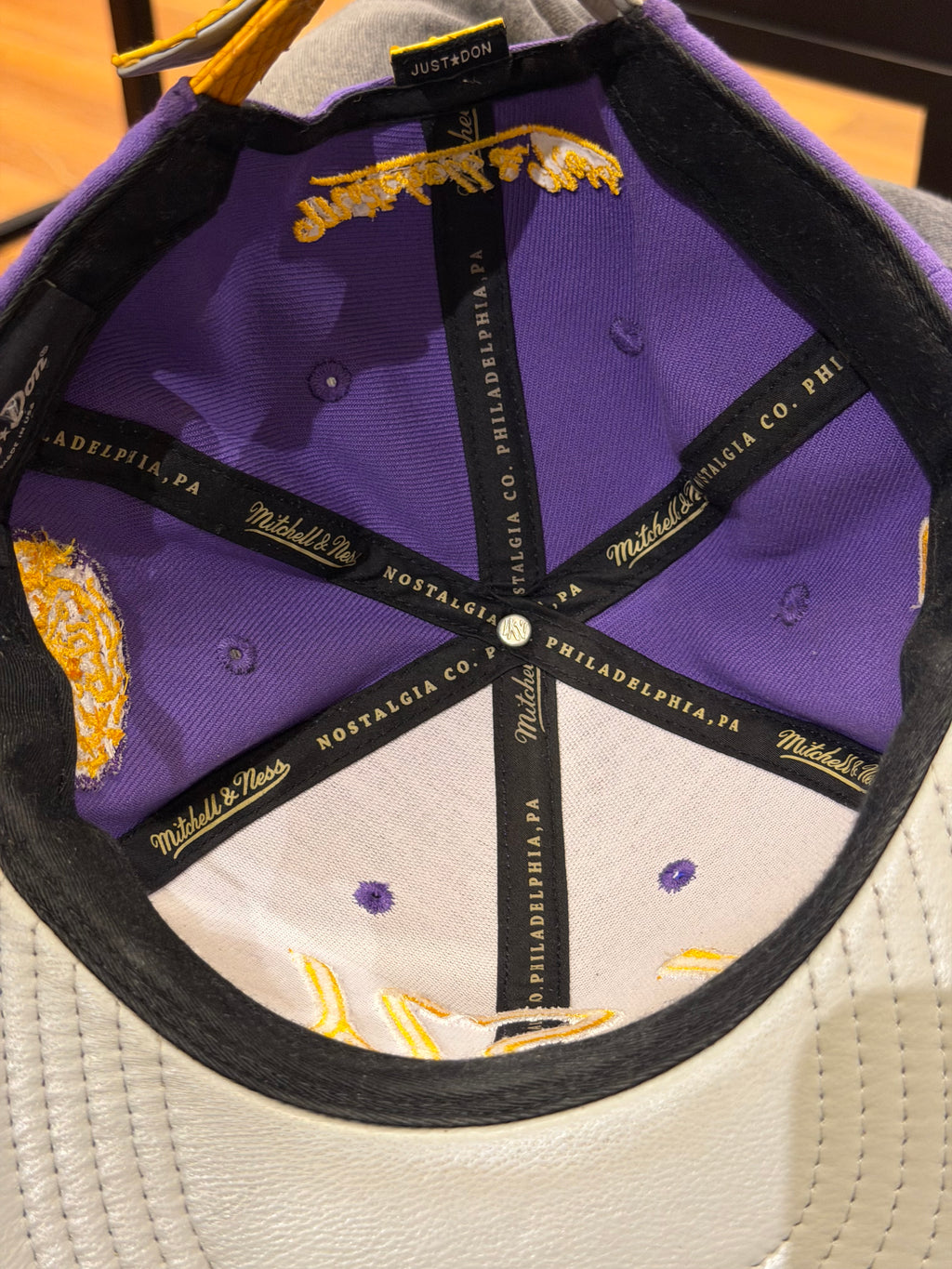 Just Don Snakeprint Bill LSU Adjustable Baseball Cap