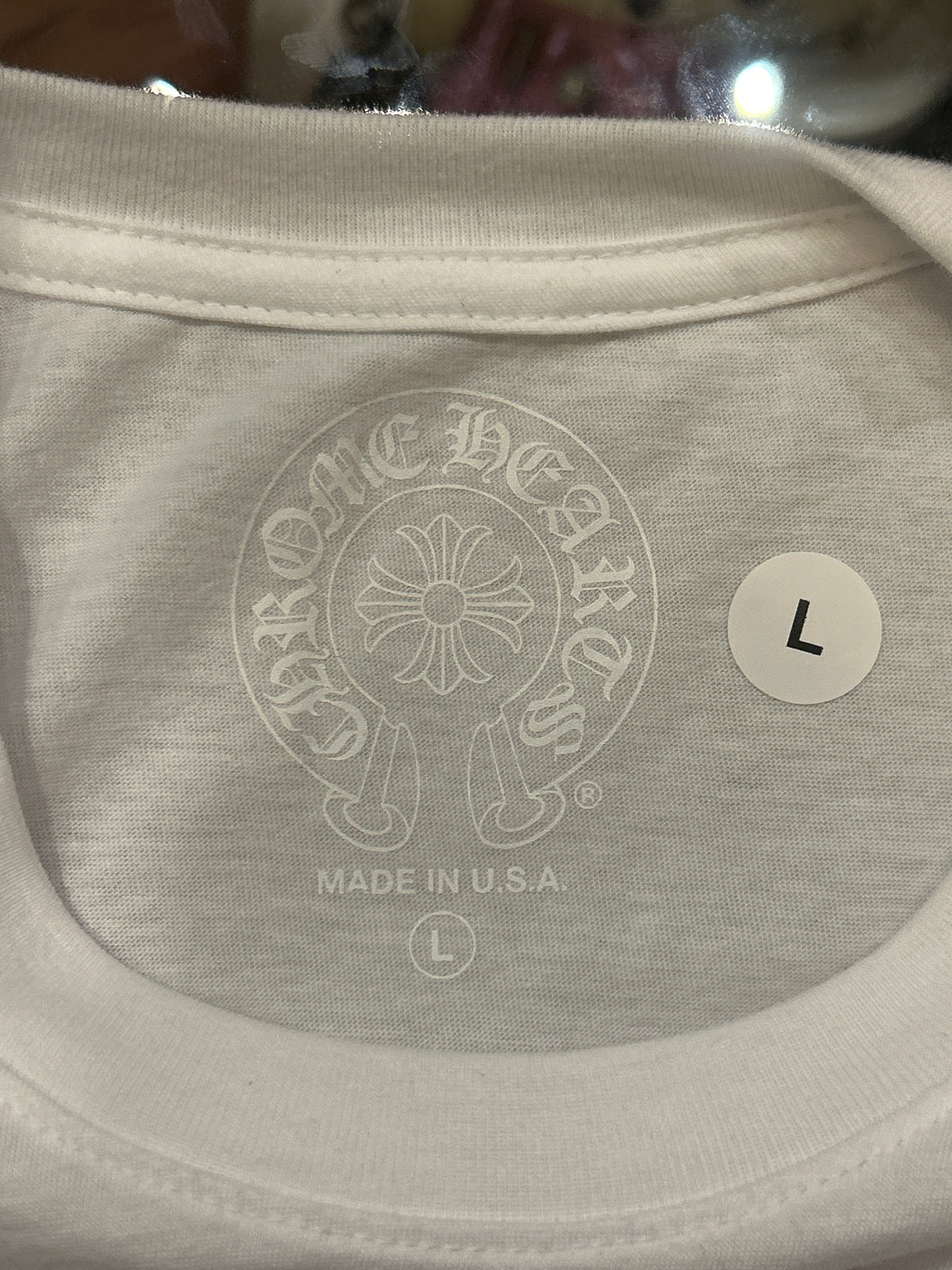 Chrome Hearts Miami Horseshoe Pocket Tee - White