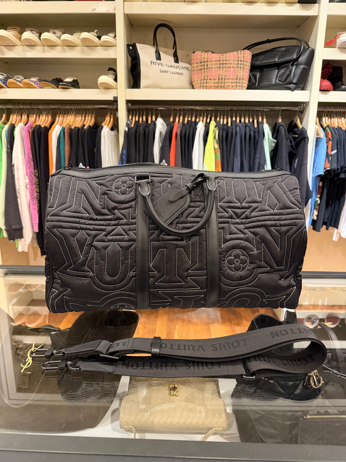 Louis Vuitton Keepall Bandoulière 50 Snow Capsule Collection Duffle Bag