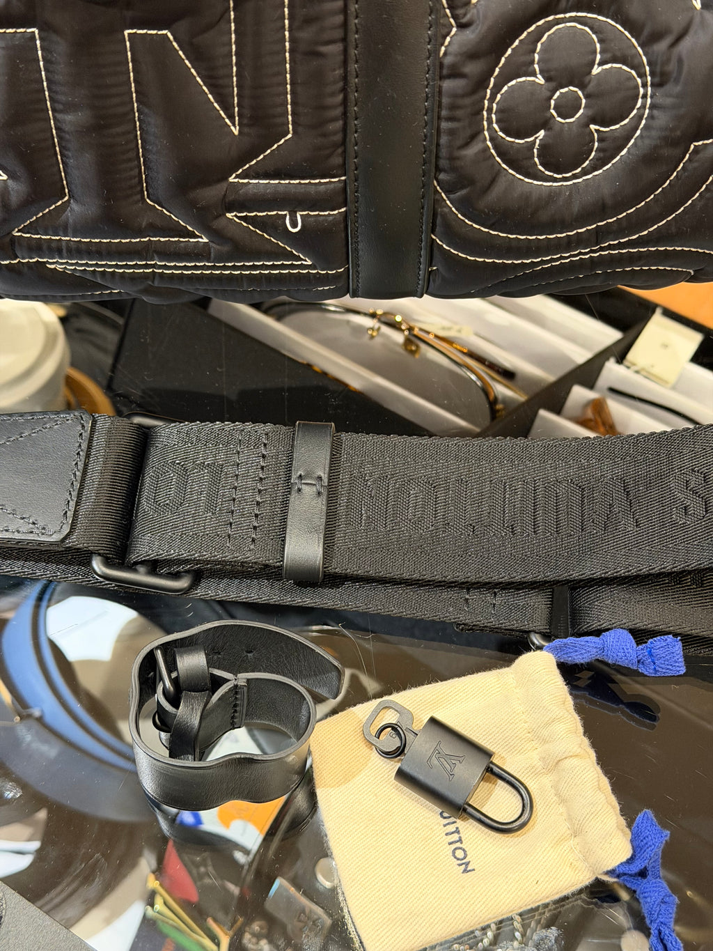 Louis Vuitton Keepall Bandoulière 50 Snow Capsule Collection Duffle Bag