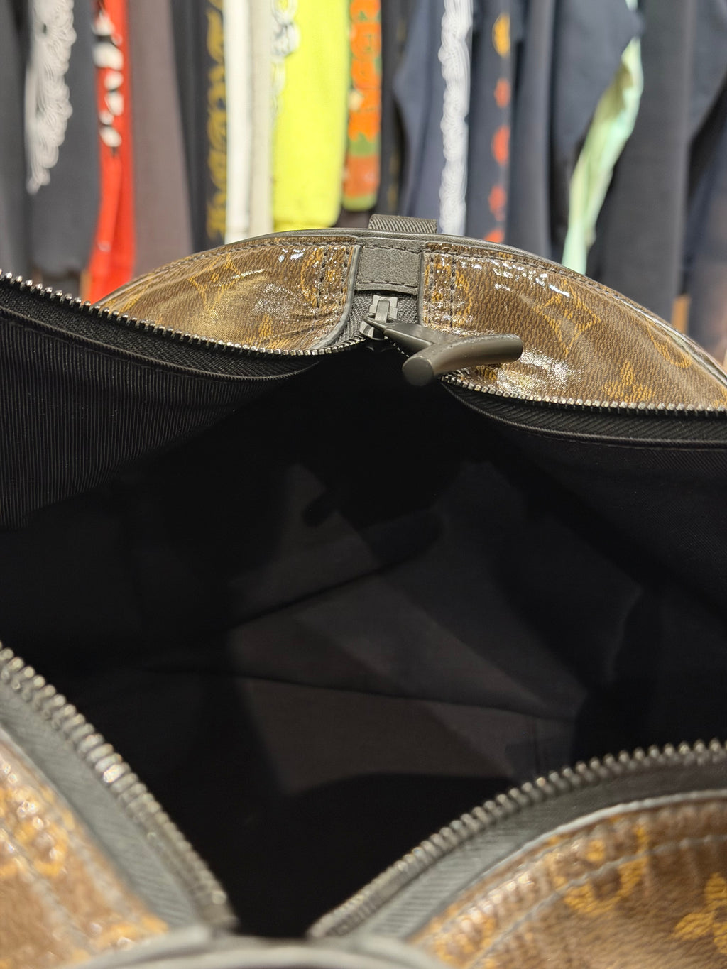 Louis Vuitton Monogram Glaze Keepall Bandouliere 50 Duffle Bag