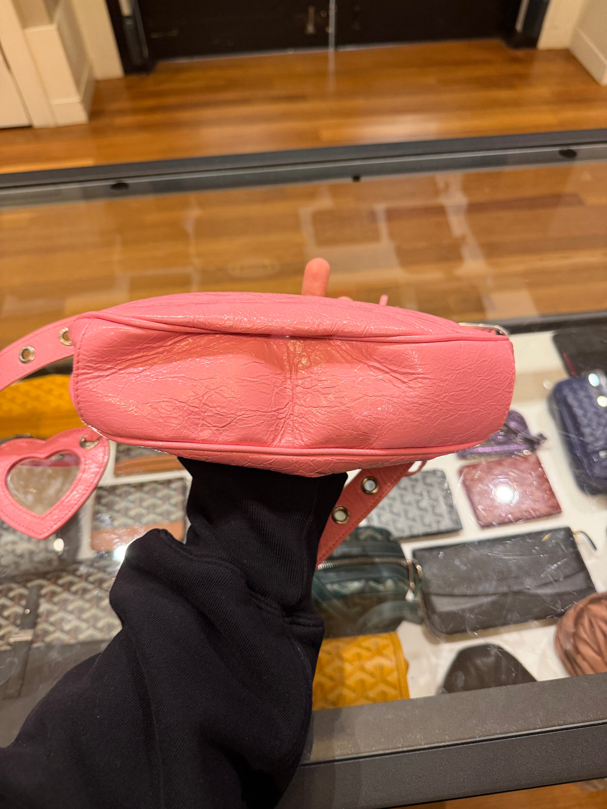 Balenciaga Le Cagole Mini Leather Bag - Pink