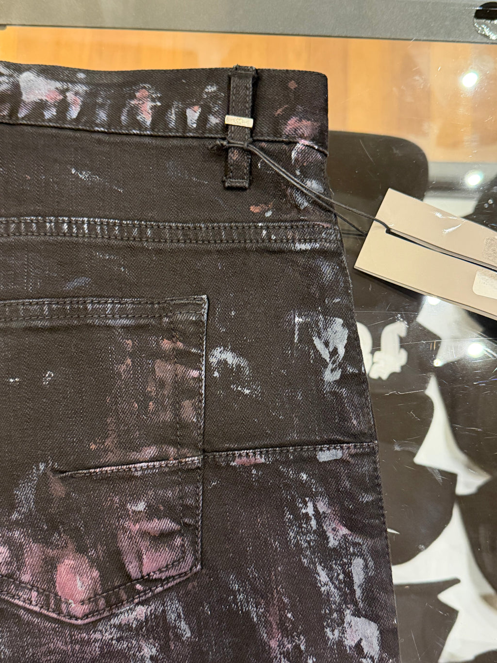 Dior Homme AW10 Black Painter Denim Jeans By Kris Van Assche