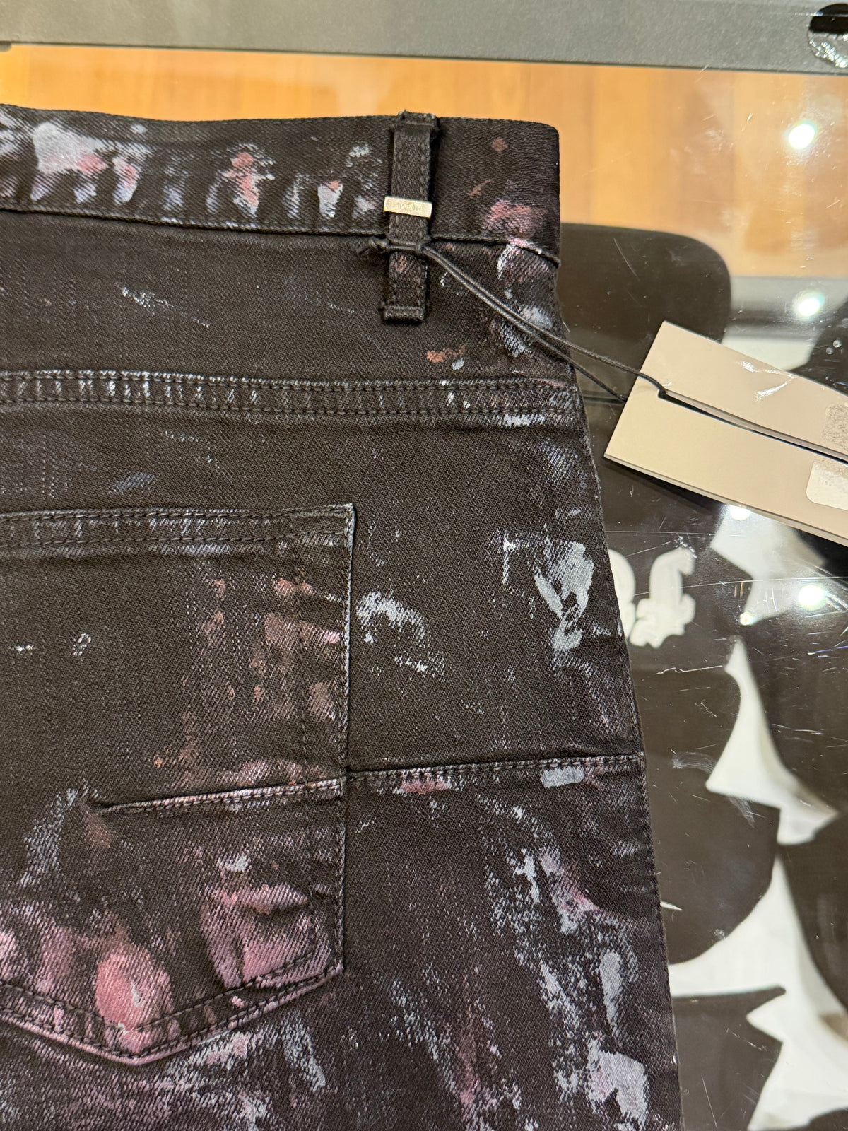 Dior Homme AW10 Black Painter Denim Jeans By Kris Van Assche