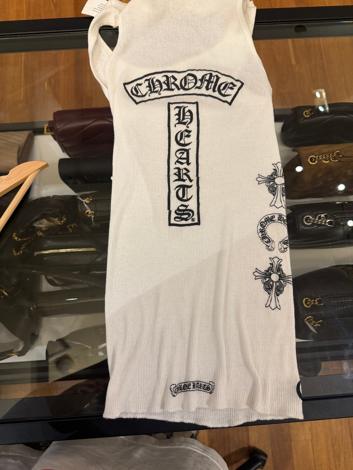 Chrome Hearts Tank Top Logo T Bar Tank Top - White