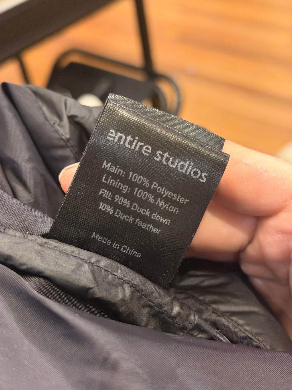 Entire Studio’s Grid Cropped Down Vest - Black