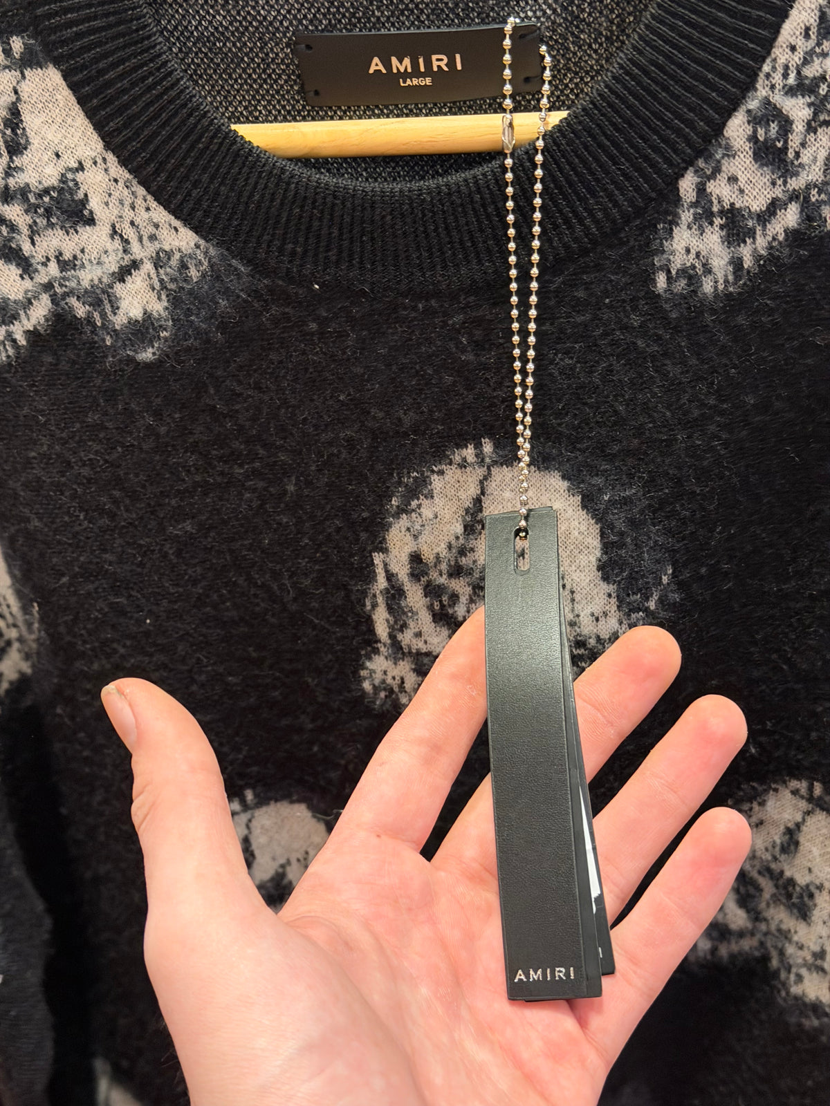 Amiri x Wes Lang Repeat Skull Wool Sweater