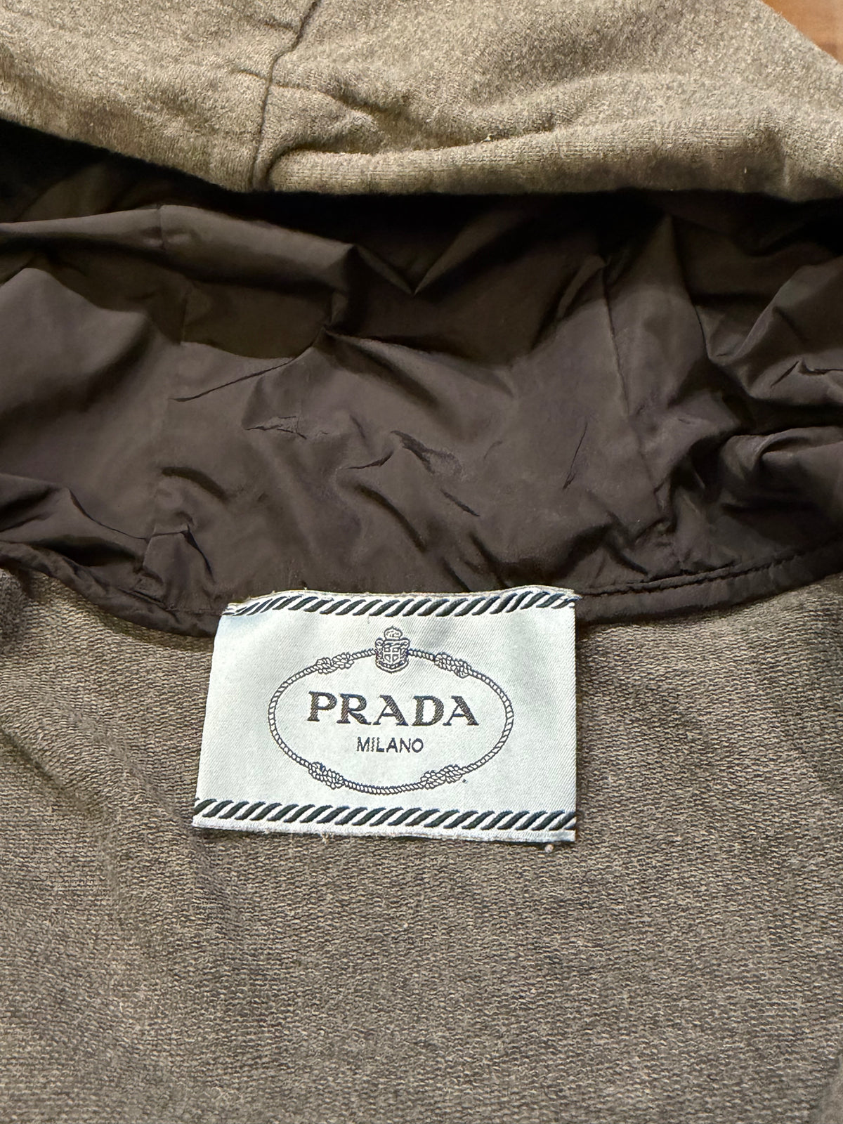 Prada Athletic Full Zip Hoodie
- Grey