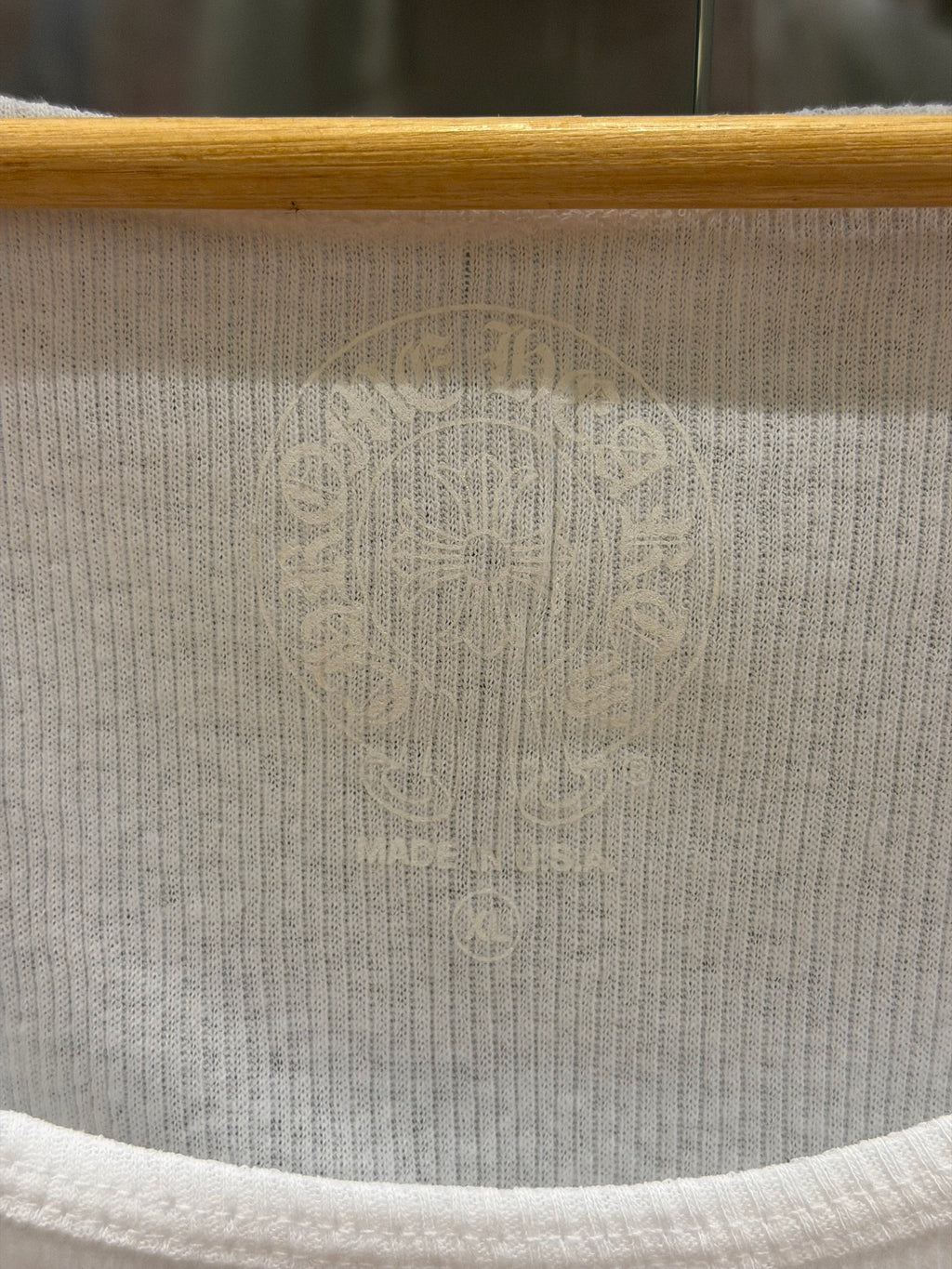 Chrome Hearts T Bar Eye Chart Tank Top - White/Pink