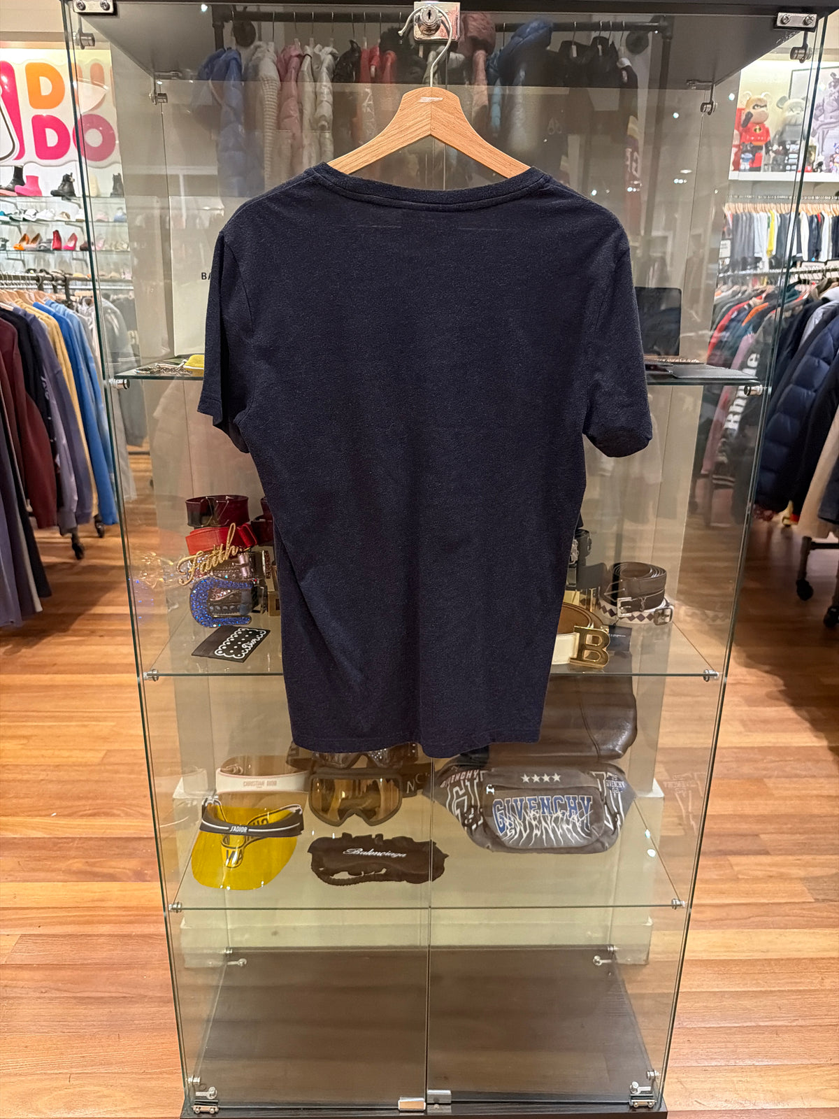 Burberry Script Logo Tee-Navy