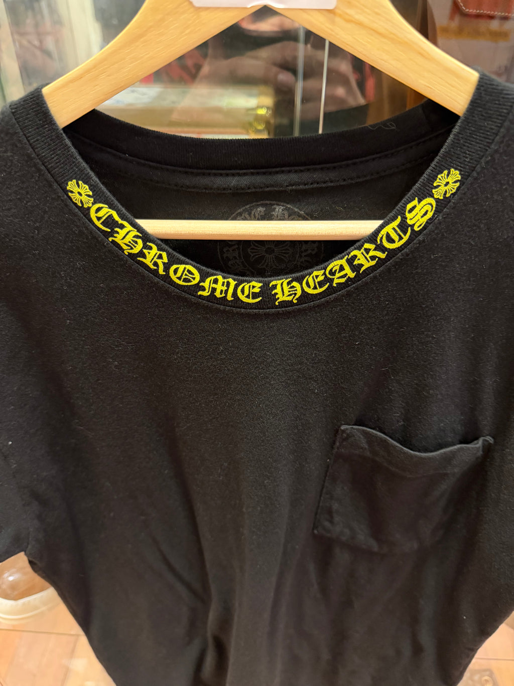 Chrome Hearts Neon Neck Print Tee - Black