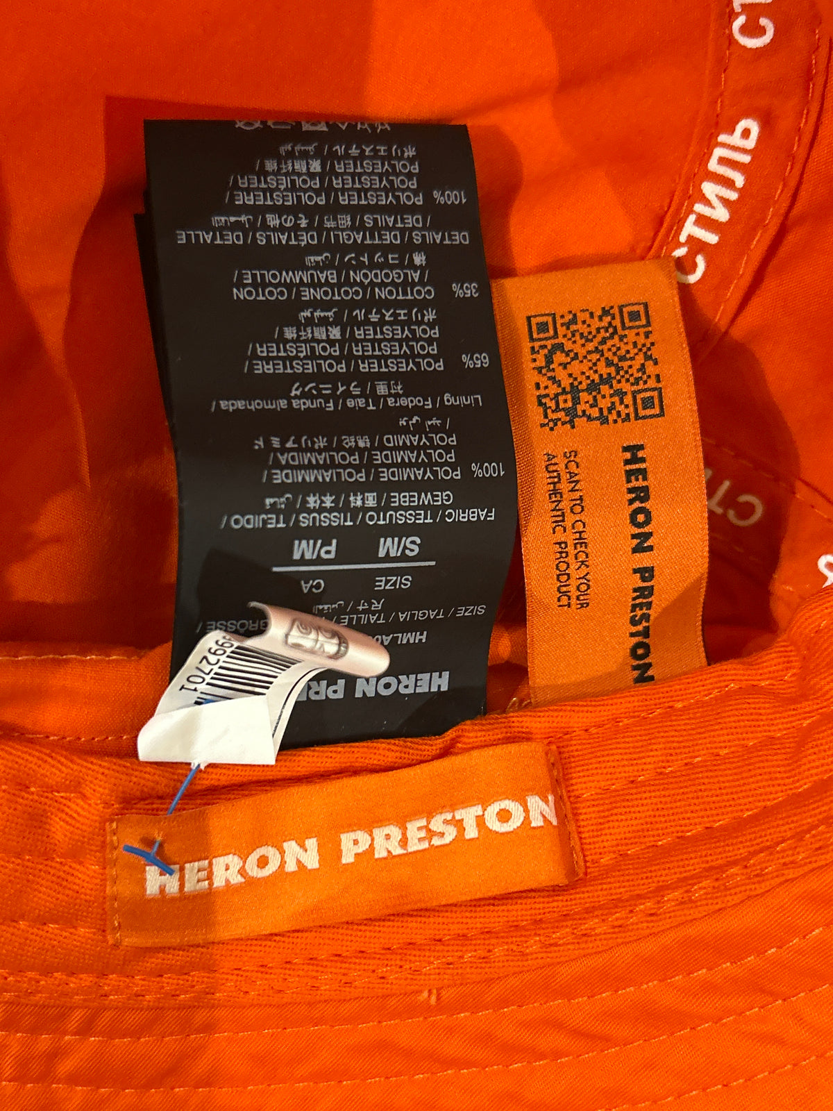 Heron Preston Bucket Hat - Orange