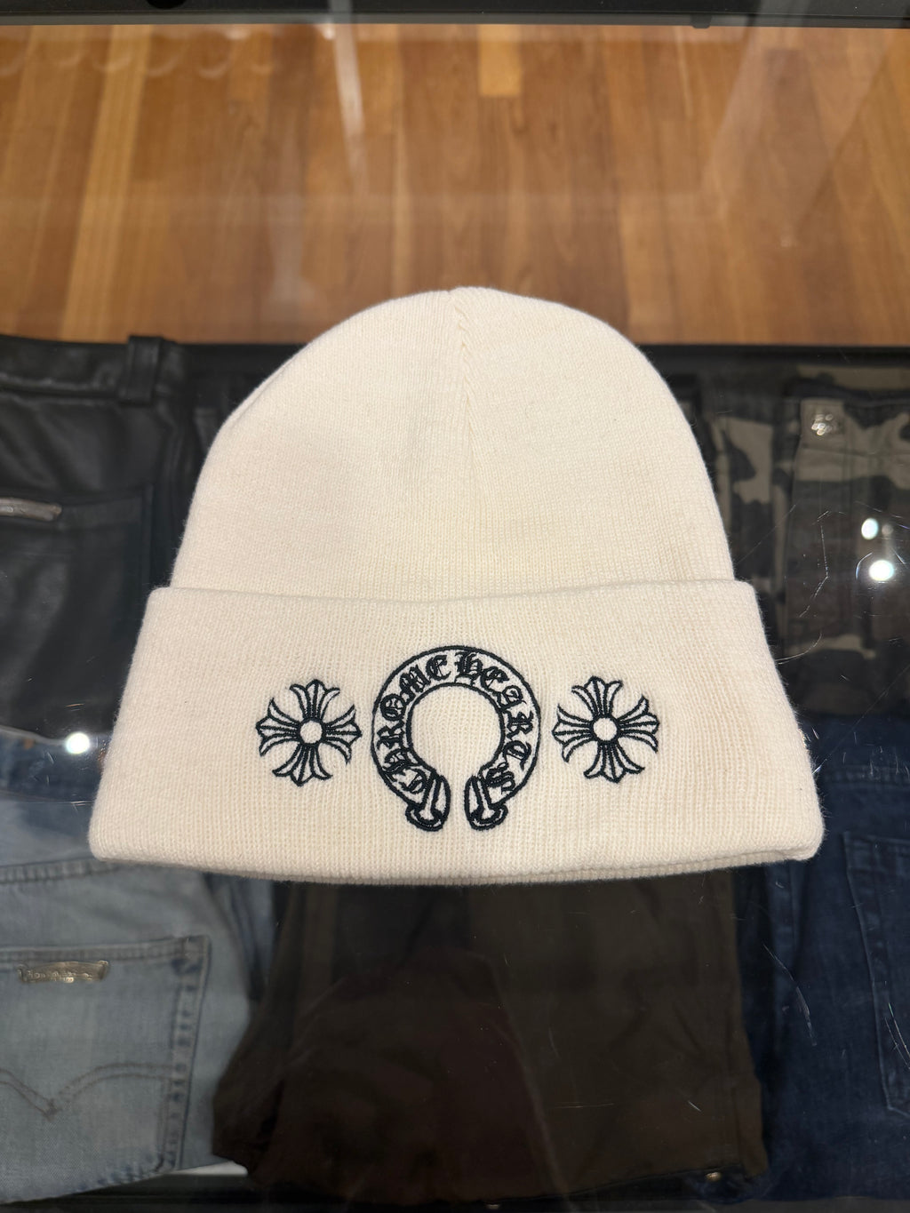 Chrome Hearts Embroidered Horseshoe Logo Beanie