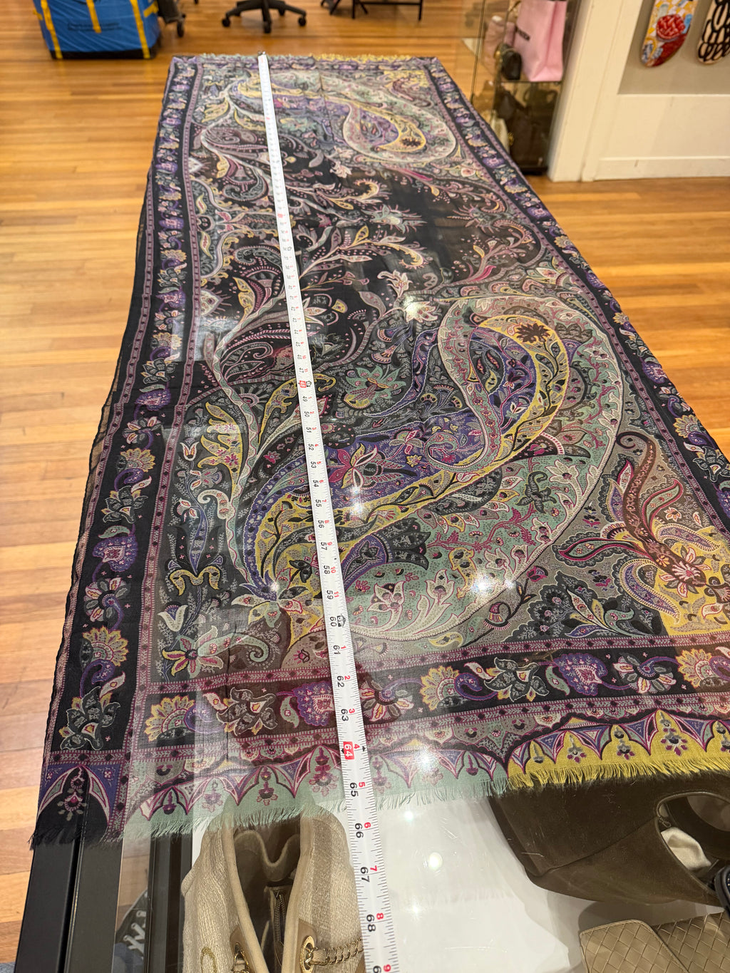Etro Cashmere Paisley Print Scarf