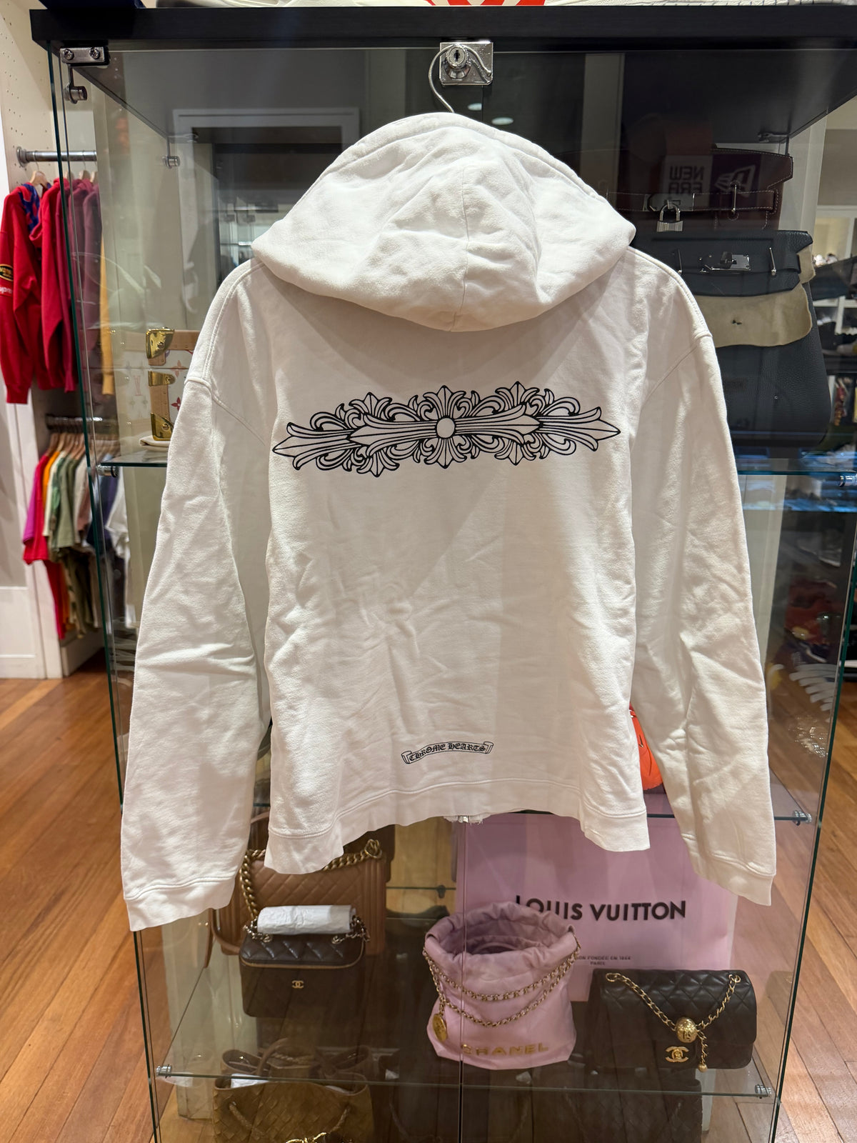 Chrome Hearts Vintage Floral Zip Up Hoodie
