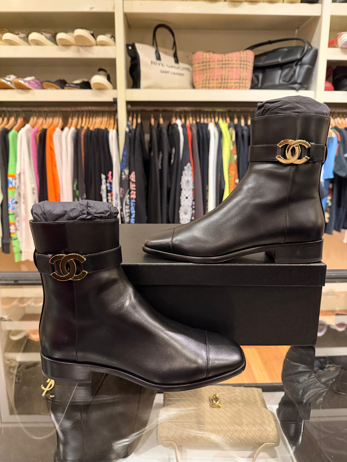 Chanel FW 2026 Short Boots Calfskin Black
