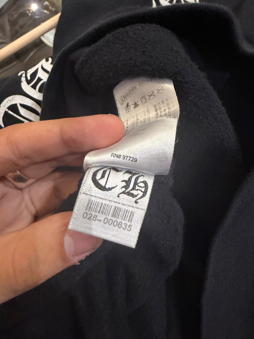 Chrome Hearts Scroll Logo Zip Up