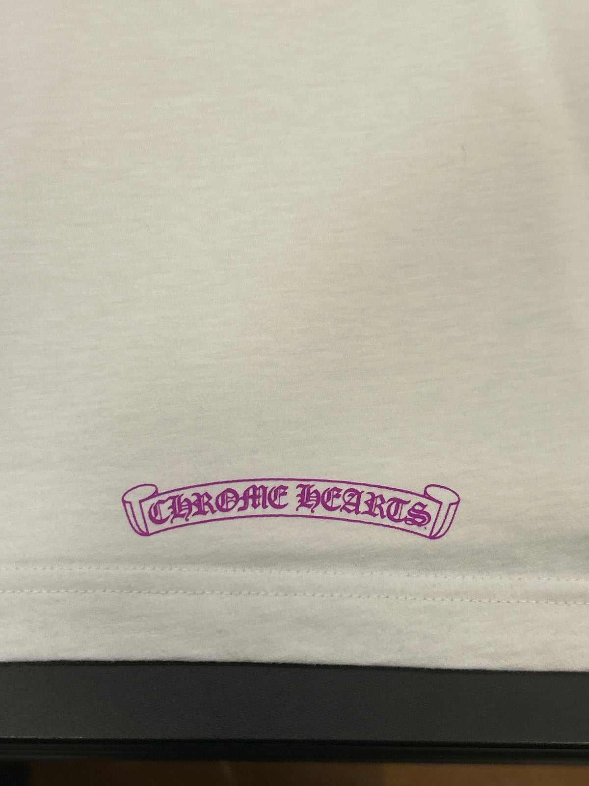 Chrome Hearts Neck Logo Pocket LS Tee - White/Purple