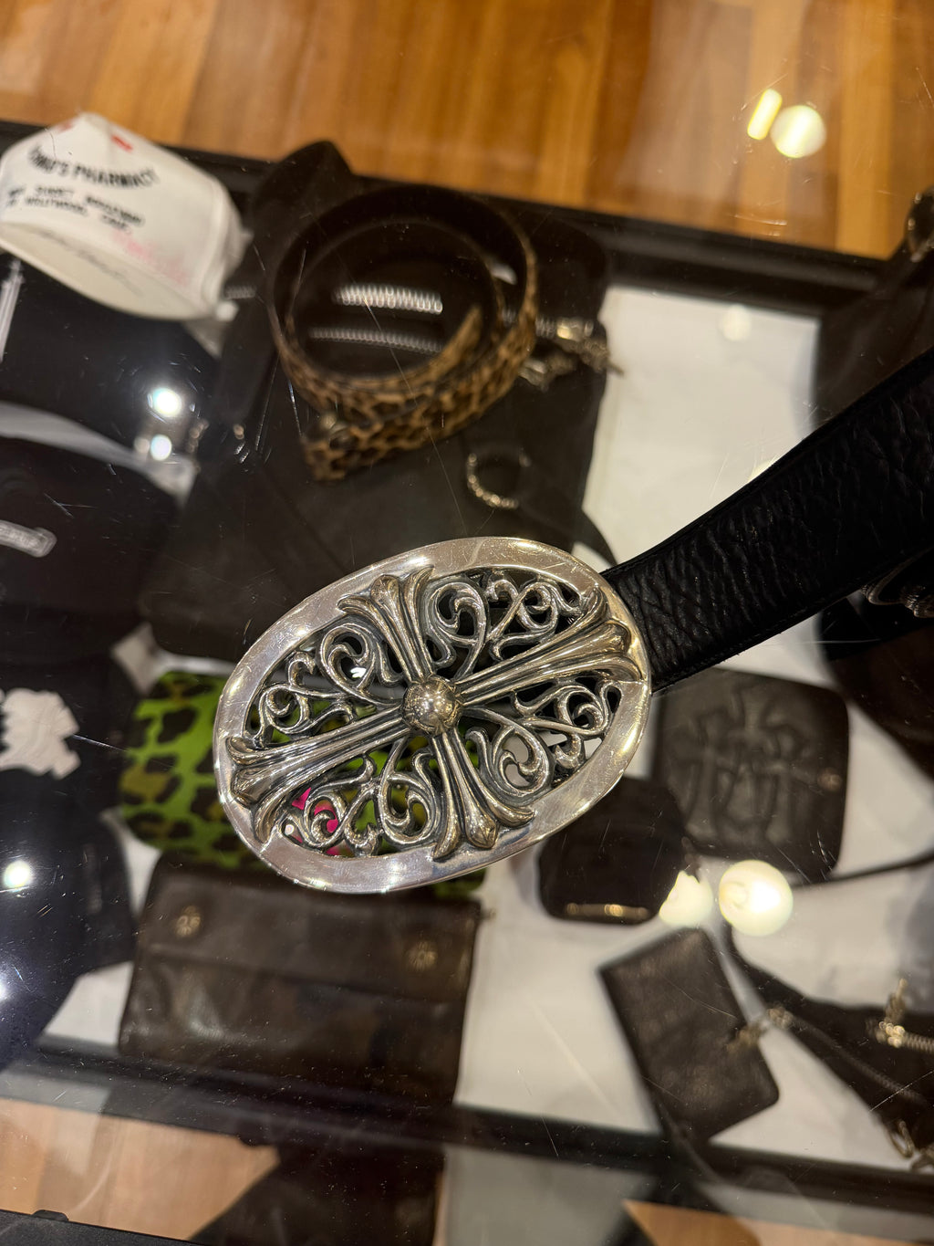 Chrome Hearts XL Oval Buckle Belt