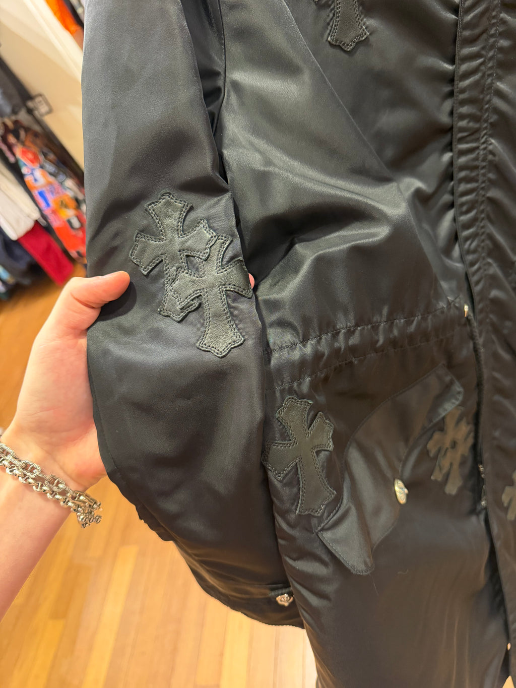 Chrome Hearts Cross Patch Parka - Black