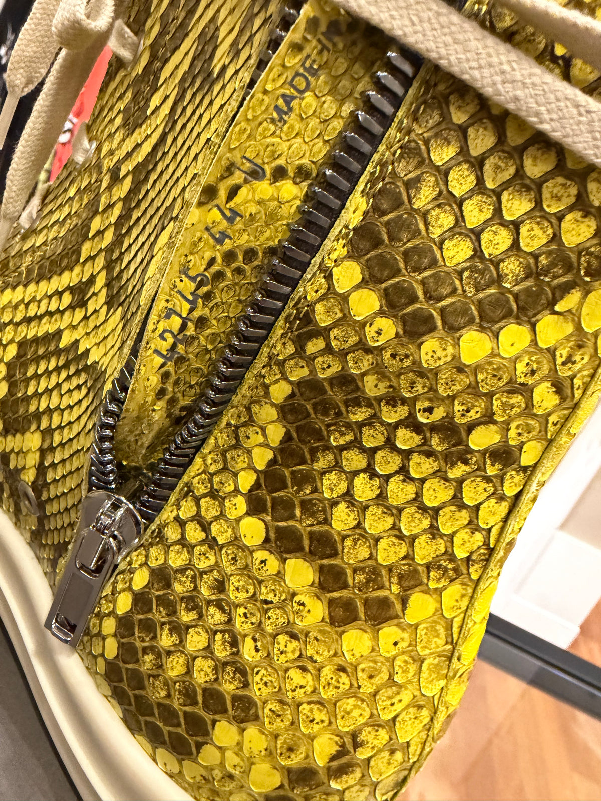 Rick Owens Python Ramone High - Lemon Milk Yellow