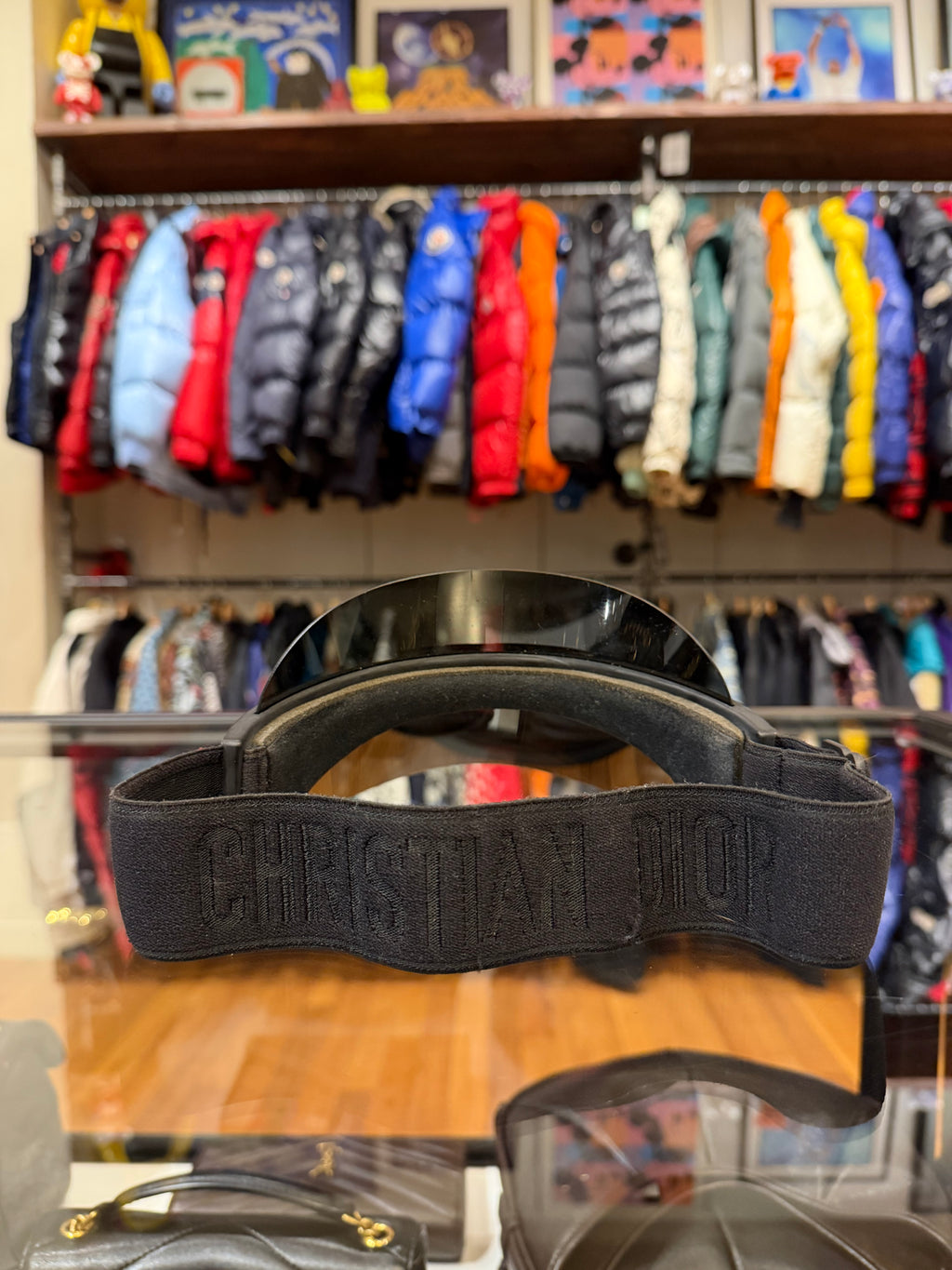 Dior Club 1 Synthetic Visor - Black