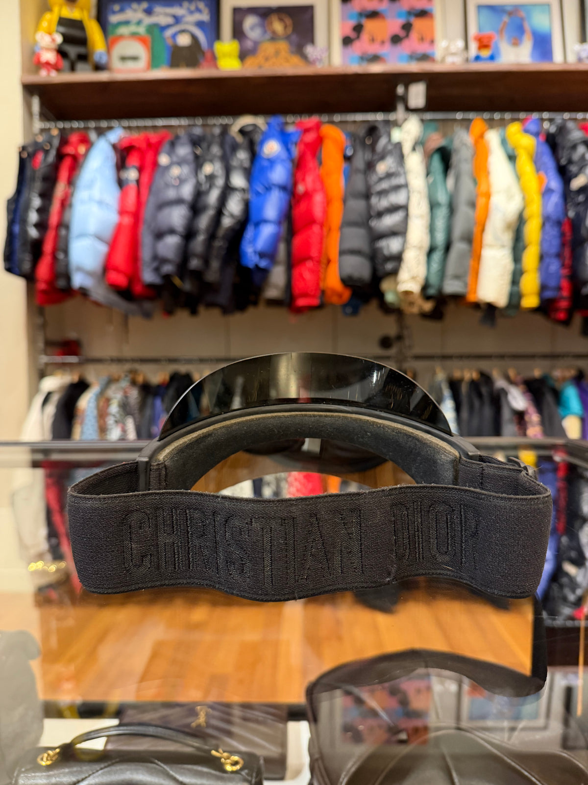 Dior Club 1 Synthetic Visor - Black