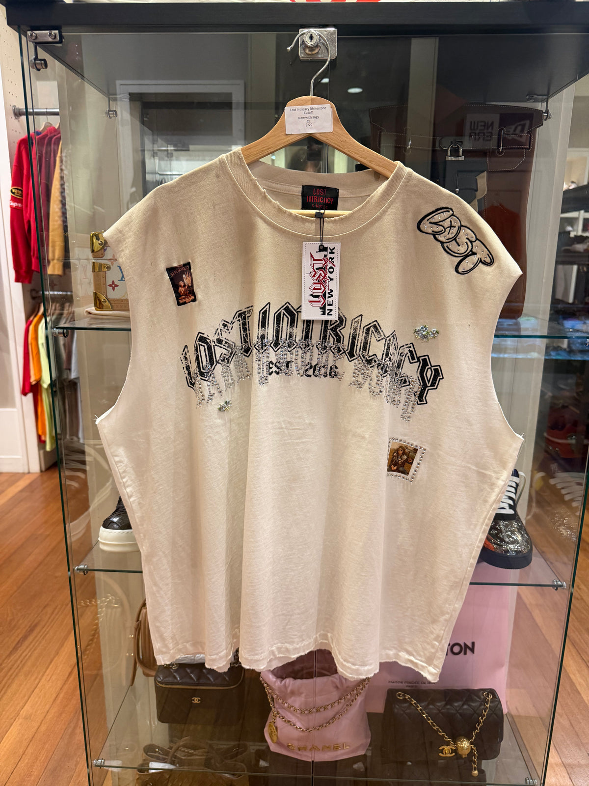 Lost Intricacy Rhinestone Cutoff
