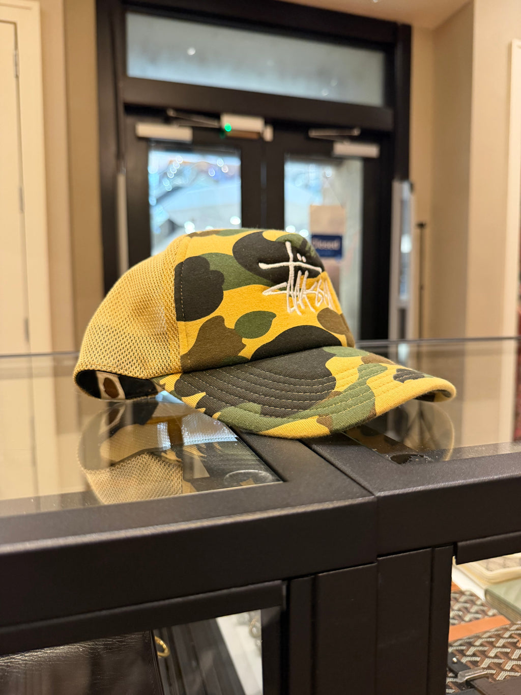 Stussy X Bape Yellow & Green Camo