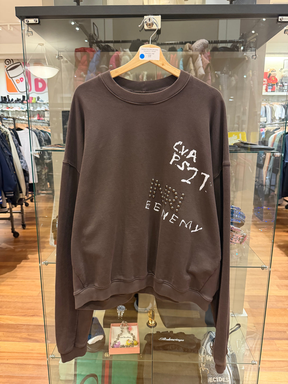 RIVINGTON INRI CVA Crew Sweatshirt - Brown