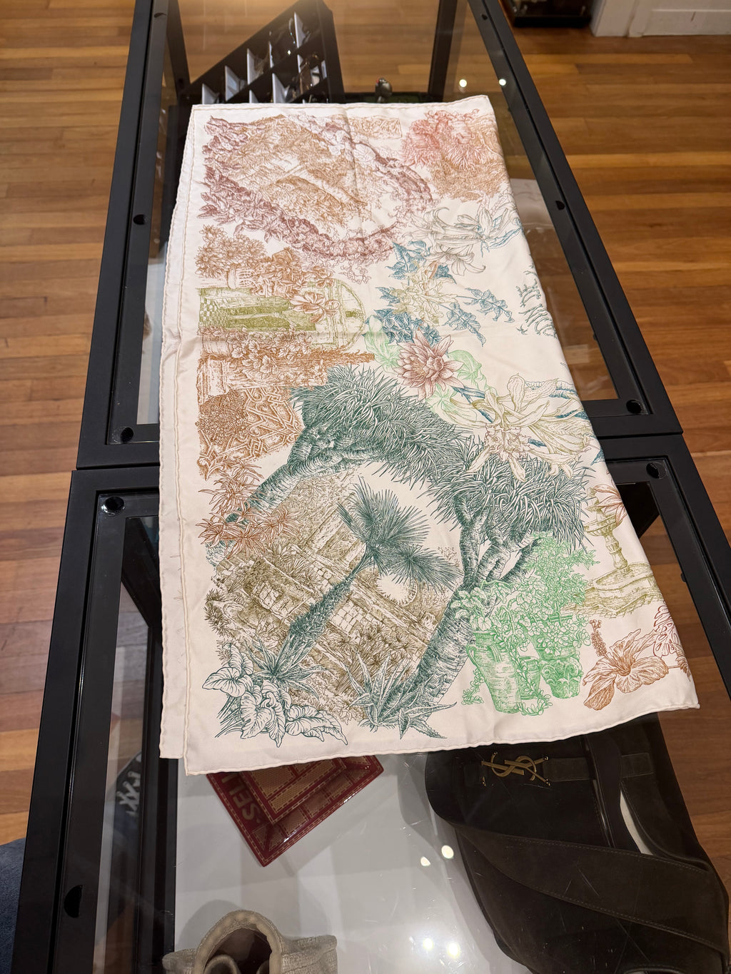 Hermes Le Jardin de Leila Cashmere Shawl