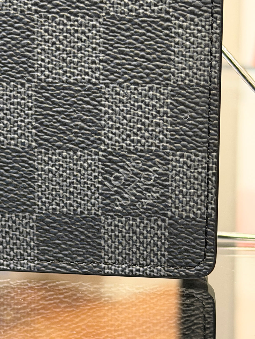 Louis Vuitton Damier Leather Wallet - Black