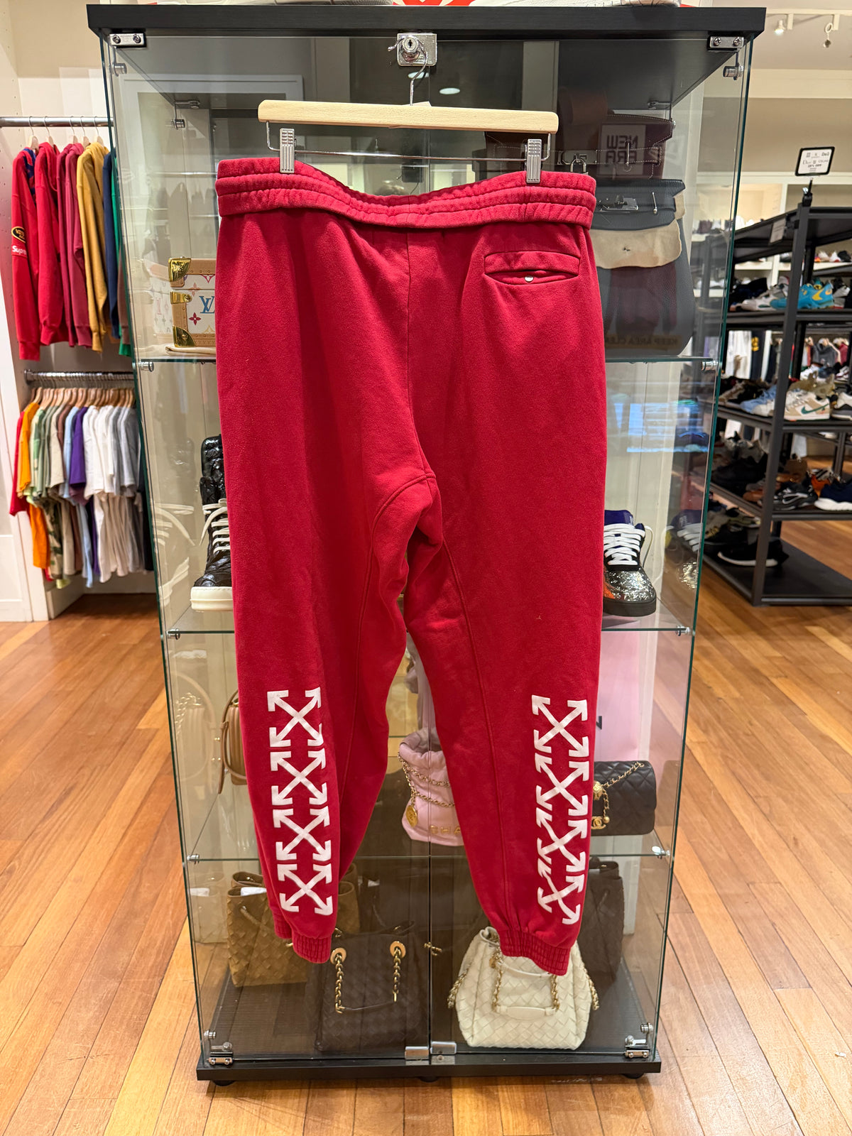 Off-White Parachute Print Joggers - Red