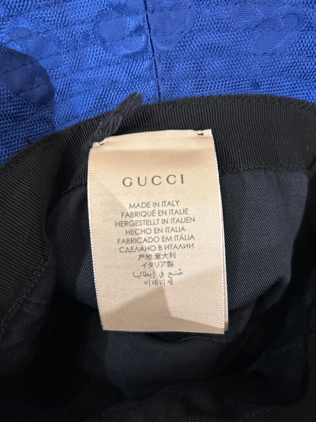 Gucci GG Monogram Bucket Hat - Blue
