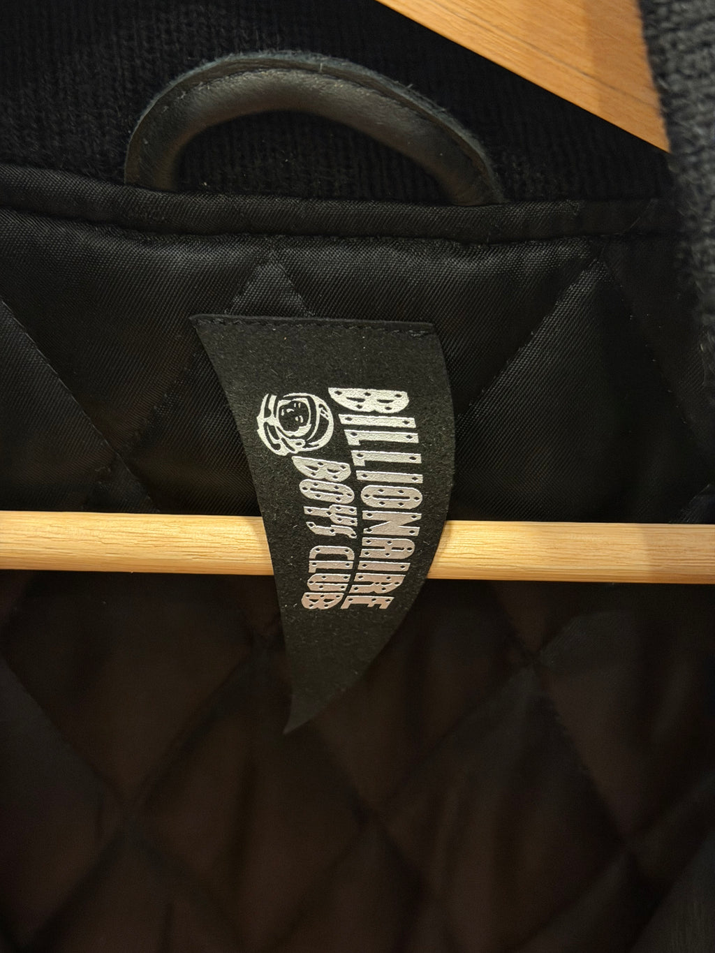 Billionaire Boys Club Golden Bear Leather Varsity Jacket